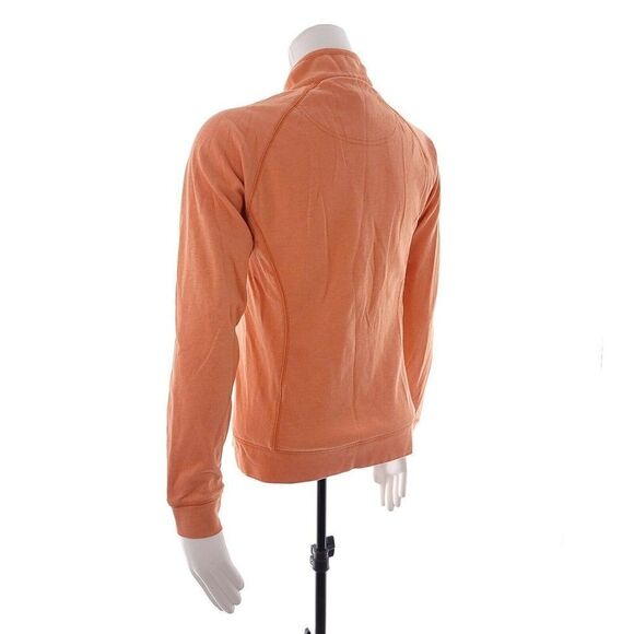 Peter Millar Womens Small Full Zip Mock Neck Long Sleeve Orange Jacket - Picture 10 of 12